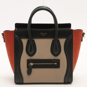 Celine Bag Nano Tricolor Tote Luggage